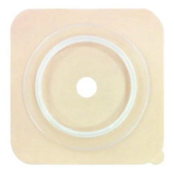Ostomy Barrier Securi-T® Trim to Fit, Standard Wear 57 mm Flange Red Code System Hydrocolloid Up to 1-3/4 Inch Opening 4 X 4 Inch (M-902342)