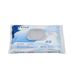 Rinse-Free Bath Wipe TENA ProSkin™ Ultra Soft Pack Aloe / Vitamin E / Chamomile Scented 48 Count,86478  (48/PK)