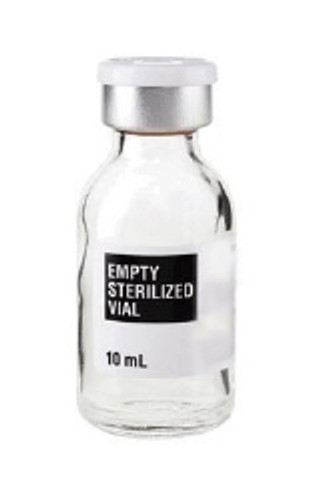 Sterile Empty Vial (SEV) Borosilicate Glass 10 mL Stopper Cap (M-935495)