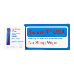 Skin Barrier Wipe Securi-T™ No Sting 100% Strength Hexamethyldisiloxane Individual Packet NonSterile (M-983040)