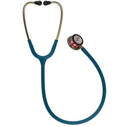 Classic Stethoscope 3M™ Littmann® Classic III™ Caribbean Blue 1-Tube 27 Inch Tube Double-Sided Chestpiece,86941  (1/EA)