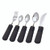 Utensil Kit Good Grips® Silver / Black  (1/EA)