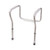 Toilet Safety Rail HealthSmart® White / Silver Aluminum  (1/EA)