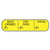 Pre-Printed / Write On Label Apothecary Products® Advisory Label Yellow Paper DATE OPENED/EXP. DATE/INITIAL Black Quality Control Label 3/8 X 1-9/16 Inch  (1/PK)