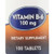 Vitamin Supplement Geri-Care® Vitamin B6 100 mg Strength Tablet 100 per Bottle  (1/BT)