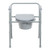 Commode Chair McKesson Fixed Arms Steel Frame Back Bar 13-1/2 Inch Seat Width  (1/EA)