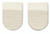 Hapad® Heel Pad Wool Felt White  (1/PR)
