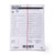 Diagnostic Recording Paper Vital Signs® Thermal Paper 8-1/2 X 11 Inch Z-Fold Red Grid  (300/PK)