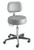 Exam Stool McKesson Backrest Pneumatic Height Adjustment 5 Casters Black  (1/EA)