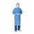 Protective Procedure Gown X-Large Blue NonSterile Not Rated Disposable  (6/CS)