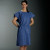 Patient Exam Gown AmpleWear® 2X-Large Blue Disposable  (25/CS)