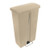 Trash Can Rubbermaid® Slim Jim® 18 gal. Rectangular Beige Plastic Step On  (1/EA)