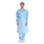 Protective Procedure Gown Halyard Tri-Layer X-Large Blue NonSterile AAMI Level 2 Disposable  (10/PK)
