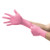 Exam Glove Micro-Touch® NitraFree™ Medium NonSterile Nitrile Standard Cuff Length Textured Fingertips Pink Chemo Tested  (1/BX)