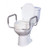 Raised Toilet Seat with Arms drive™ 3-1/2 Inch Height White 300 lbs. Weight Capacity  (1/EA)