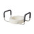 Raised Toilet Seat with Arms drive™ 3-1/2 Inch Height White 300 lbs. Weight Capacity  (1/EA)