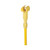 Mop Handle O'Dell® 60 Inch Length Fiberglass Yellow Clamp Connection  (12/CS)
