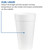 Drinking Cup WinCup® 20 oz. White Styrofoam Disposable  (1/SL)