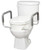 Raised Toilet Seat with Arms Carex® 3-1/2 Inch Height White 250 lbs. Weight Capacity  (2/CS)