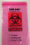 Specimen Transport Bag with Document Pouch Seal-N-Rip® 6 X 9 Inch Zip Closure STAT / Biohazard Symbol / Storage Instructions NonSterile  (100/BX)