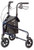 3 Wheel Rollator Carex® Marble Blue Adjustable Height / Lightweight / Folding Aluminum Frame  (1/EA)