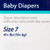 Unisex Baby Diaper Curity™ Size 7 Disposable Heavy Absorbency  (16/BG)