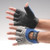 Impact Glove IMPACTO® Half Finger Medium Black / Blue / Gray Hand Specific Pair  (1/PR)