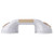 Suction Cup Grab Bar, 12", White and Beige