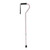 Adjustable Height Offset Handle Cane with Gel Hand Grip, Floral