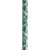 Adjustable Height Offset Handle Cane with Gel Hand Grip, Green Leaves