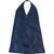 Adult Bib Scarf, Blue and Grey