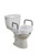 Elevated Raised Toilet Seat with Removable Padded Arms, Standard Seat