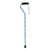 Foam Grip Offset Handle Walking Cane, Swirl