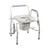 Steel Drop Arm Bedside Commode with Padded Seat and Arms