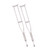 Walking Crutches with Underarm Pad and Handgrip, Tall Adult, 1 Pair