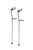 Lightweight Walking Forearm Crutches, Tall Adult, 1 Pair