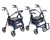 Duet Dual Function Transport Wheelchair Rollator Rolling Walker, Blue