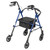 Adjustable Height Rollator Rolling Walker with 6" Wheels, Blue