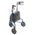 3 Wheel Rollator Rolling Walker with Basket Tray and Pouch, Flame Blue