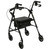 Rollator Rolling Walker with 6" Wheels, Fold Up Removable Back Support and Padded Seat, Black