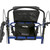 Rollator Rolling Walker with 6" Wheels, Fold Up Removable Back Support and Padded Seat, Blue