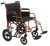 Bariatric Heavy Duty Transport Wheelchair with Swing Away Footrest, 22" Seat, Red