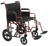 Bariatric Heavy Duty Transport Wheelchair with Swing Away Footrest, 22" Seat, Red