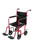 Flyweight Lightweight Transport Wheelchair with Removable Wheels, Red