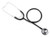 Classic Stethoscope BASIC Black 1-Tube 22 Inch Tube Double-Sided Chestpiece,70932  (10/BX)