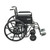 Sentra EC Heavy Duty Wheelchair, Detachable Full Arms, Swing away Footrests, 22" Seat