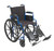 Blue Streak Wheelchair with Flip Back Desk Arms, Elevating Leg Rests, 16" Seat