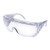 Safety Glasses Yukon® Wraparound Clear Tint Polycarbonate Lens Clear Frame Over Ear One Size Fits Most,72180  (1/EA)