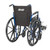 Blue Streak Wheelchair with Flip Back Desk Arms, Elevating Leg Rests, 20" Seat