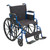 Blue Streak Wheelchair with Flip Back Desk Arms, Swing Away Footrests, 20" Seat